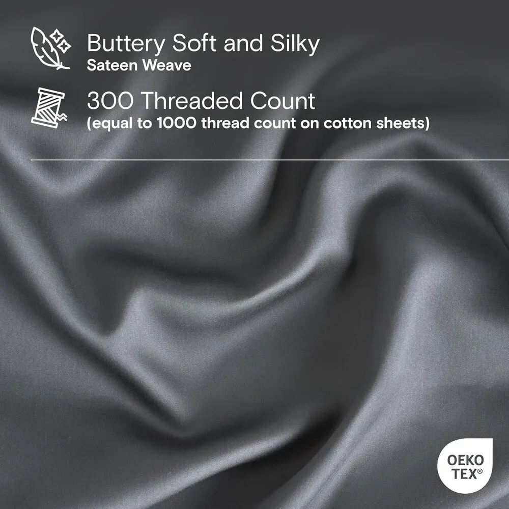 NWT DOZ by Sijo 100% Cotton Duvet Cover 3 PC Set w/2 Shams Storm Gray , King